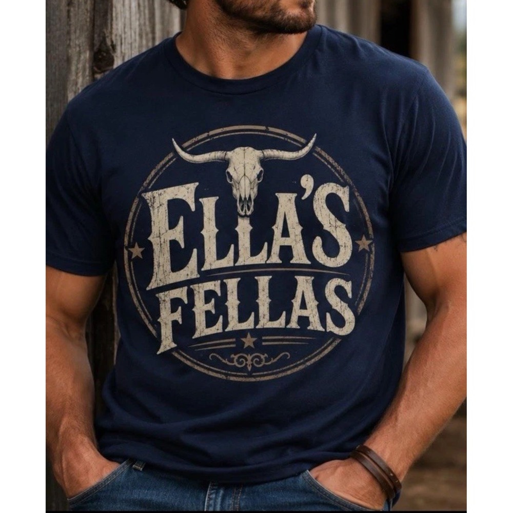 Ella Fella Ella Langley T-shirt Adult Unisex Blue Medium